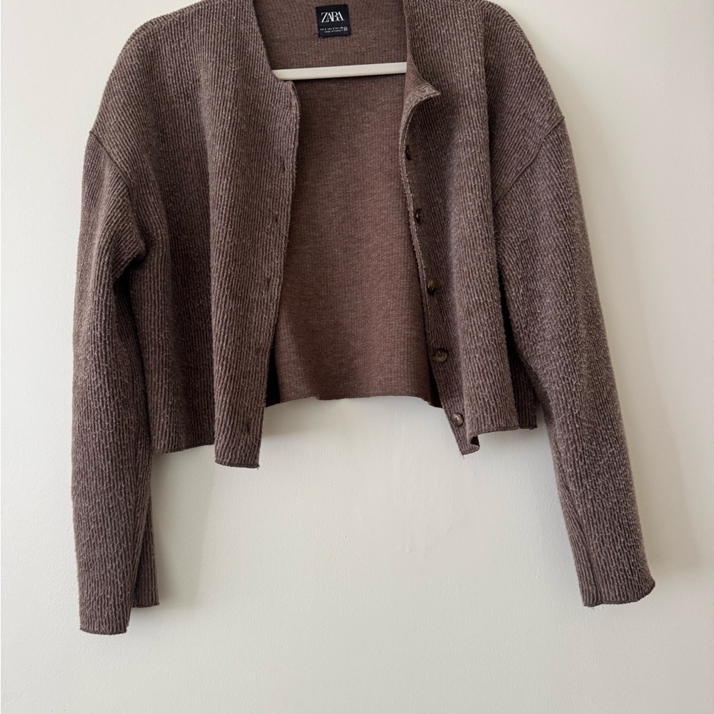 Zara Chocolate Knit Sweater